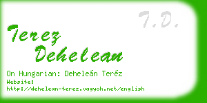 terez dehelean business card